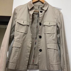 Burberry cotton kaki blazer/jacket